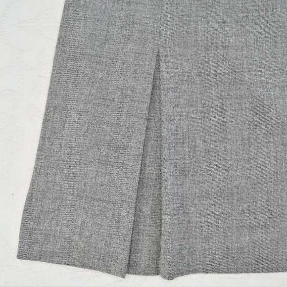 Geoffrey Beene Stretch Tweed Pleated ALine Skirt 8 - Picture 3 of 10